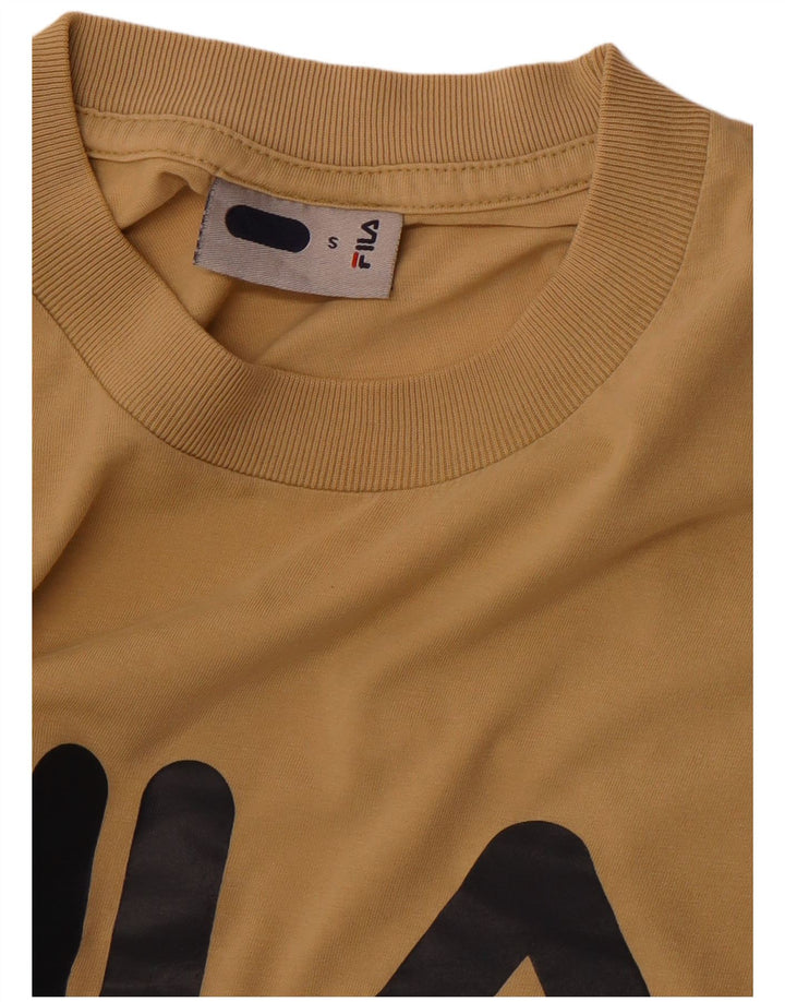 T-shirt grafica da uomo FILA Top Small Beige