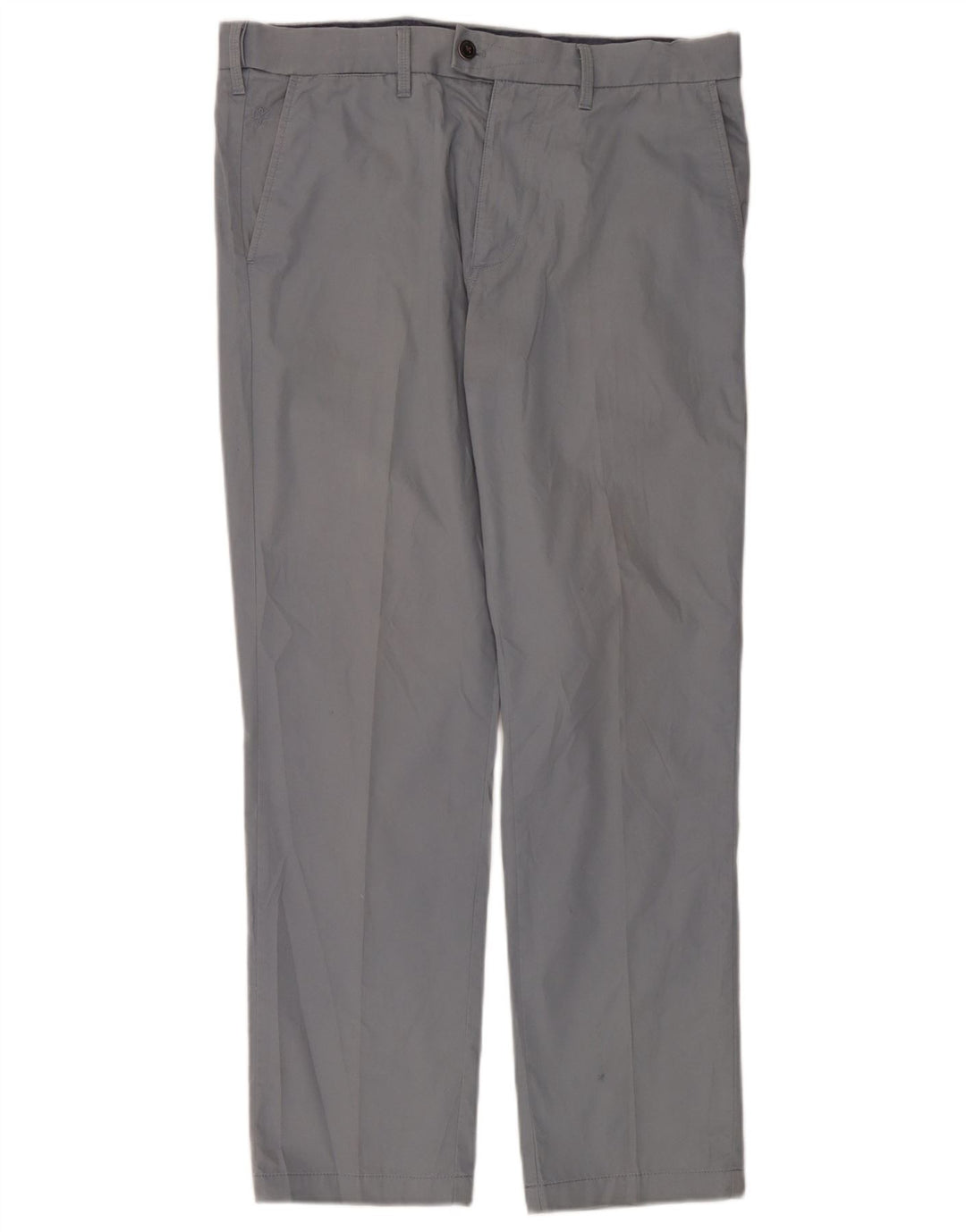 Pantaloni da abito vestibilità regolare da uomo Marks & Spencer W36 L31 cotone blu