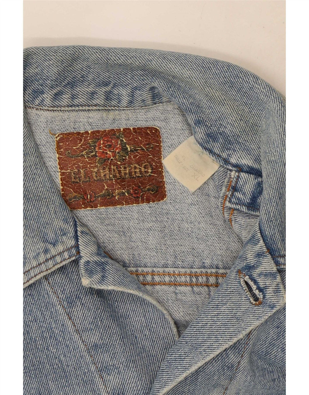 Giacca di jeans oversize da donna El Charro UK 18 XL Cotone blu