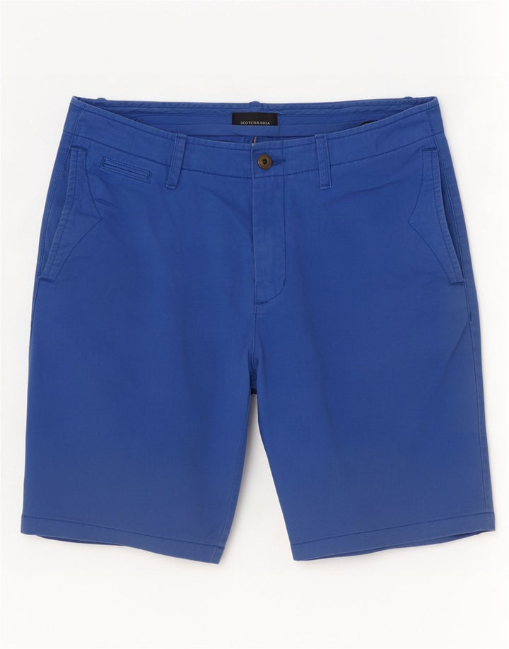 Pantaloncini chino da uomo Scotch & Soda W30 cotone blu medio