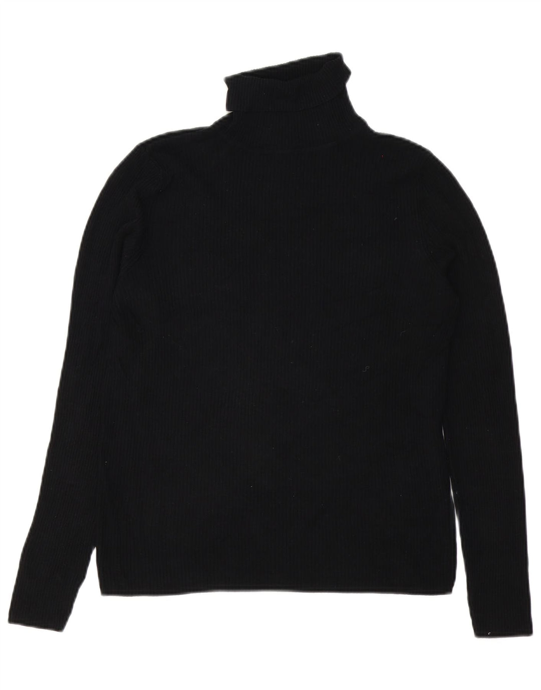 Maglione maglione a collo alto da donna Marks & Spencer UK 14 viscosa nera media