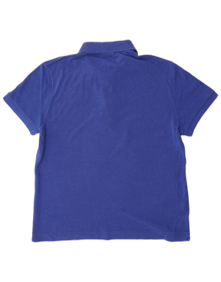 Polo LACOSTE da uomo slim fit taglia 5 grande in cotone blu