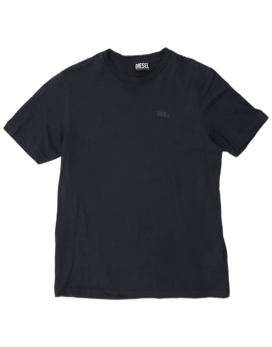 T-shirt da uomo Diesel Top in cotone blu navy medio