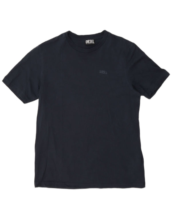 T-shirt da uomo Diesel Top in cotone blu navy medio