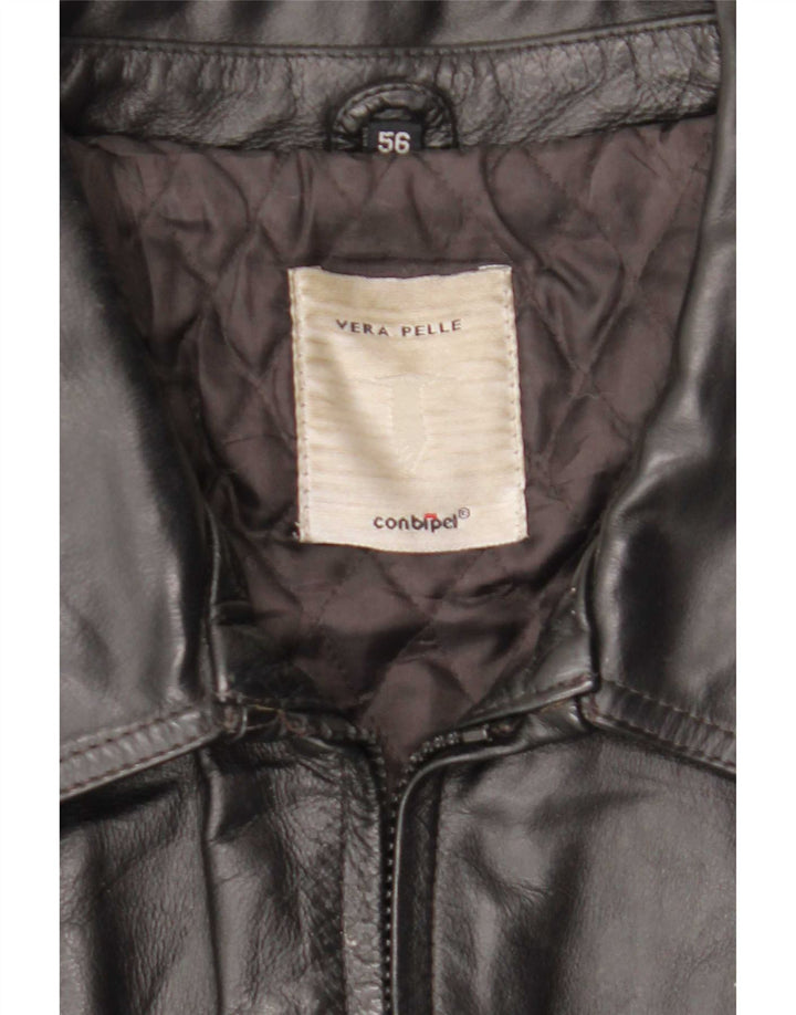 Giacca in Pelle Uomo Conbipel IT 56 2XL Nera