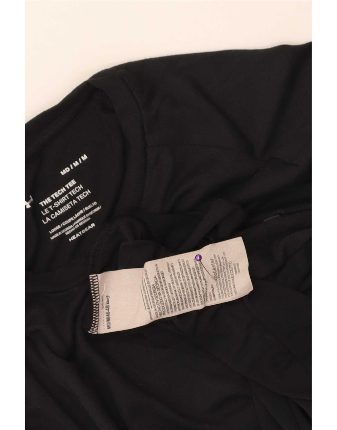 Maglietta Under Armour da uomo Heat Gear Top in poliestere nero medio