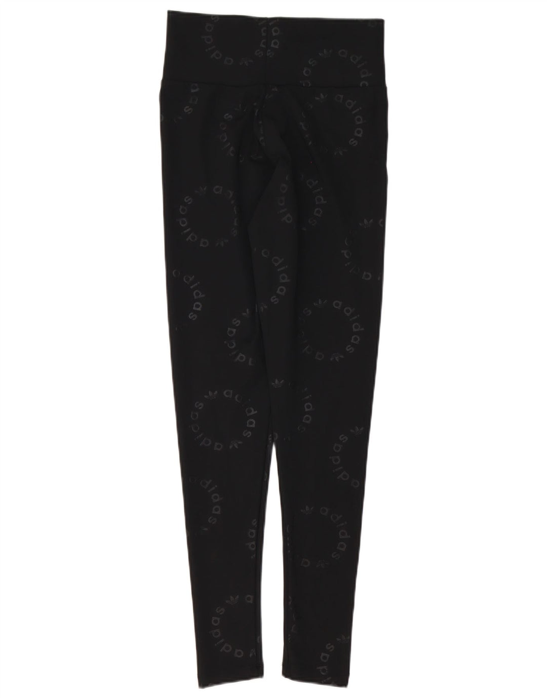 Leggings grafici da donna Adidas UK 10 piccoli poliestere nero