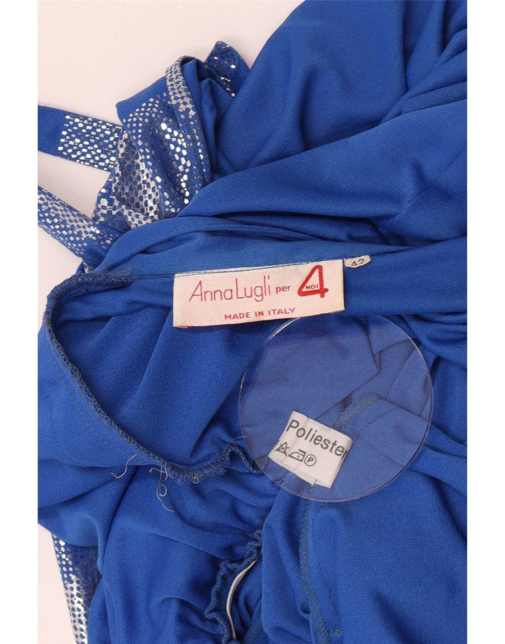 Tuta Donna Anna Lugli IT 42 Poliestere geometrico Blu Medio
