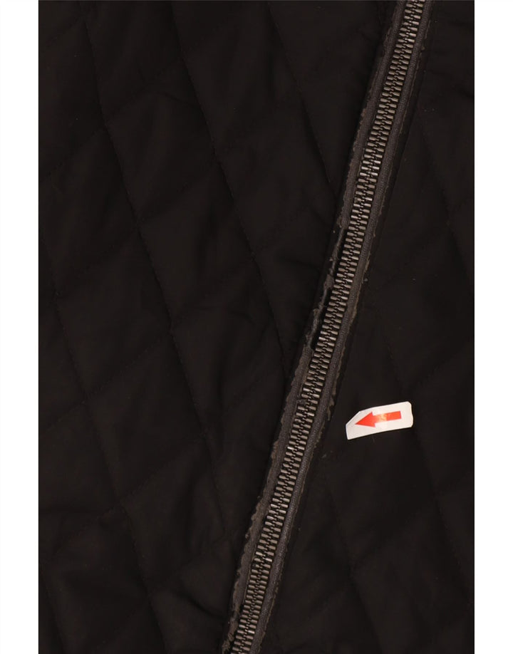 Giacca trapuntata con cappuccio da uomo Zara UK 36 piccola in poliestere nero