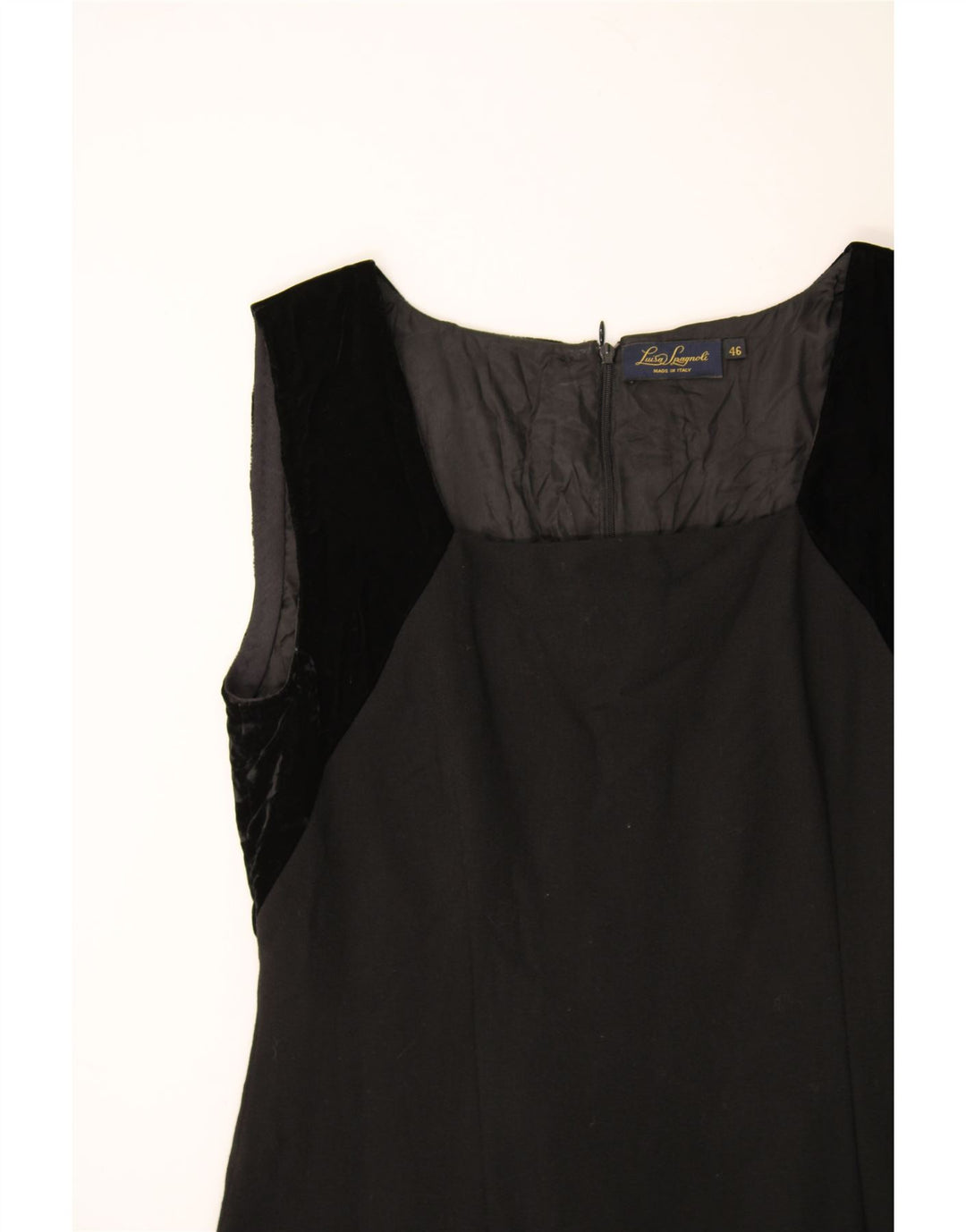 LUISA SPAGNOLI Womens Sheath Dress IT 46 Large Black Colourblock Vintage Luisa Spagnoli and Second-Hand Luisa Spagnoli from Messina Hembry 