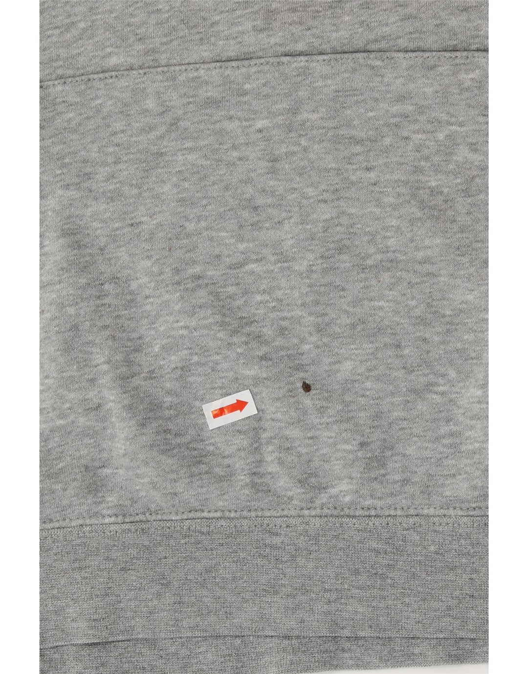 NIKE Mens Hoodie Jumper Small Grey Flecked Cotton