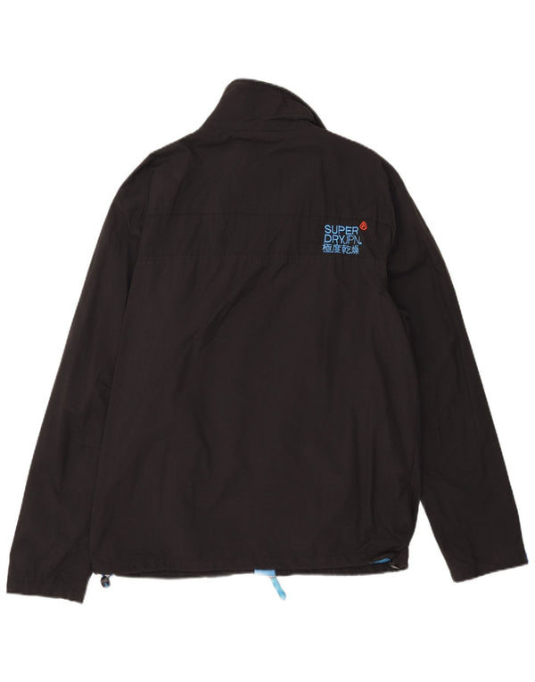 Giacca antipioggia da uomo Superdry The Windhiker UK 44 2XL nylon nero