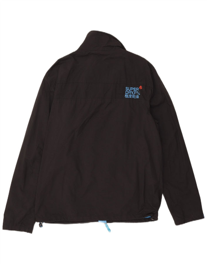 Giacca antipioggia da uomo Superdry The Windhiker UK 44 2XL nylon nero