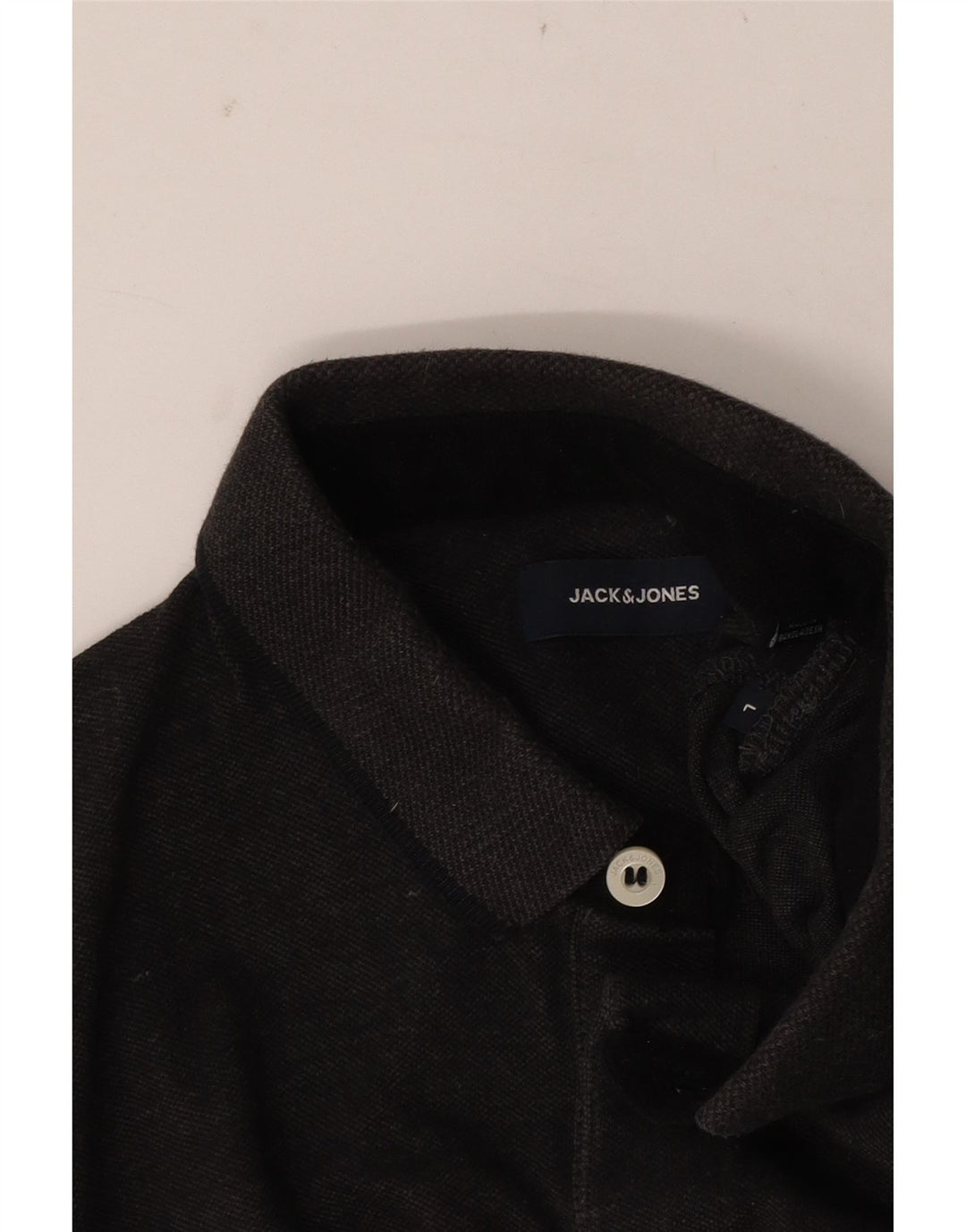 Polo da uomo Jack & Jones grande grigia