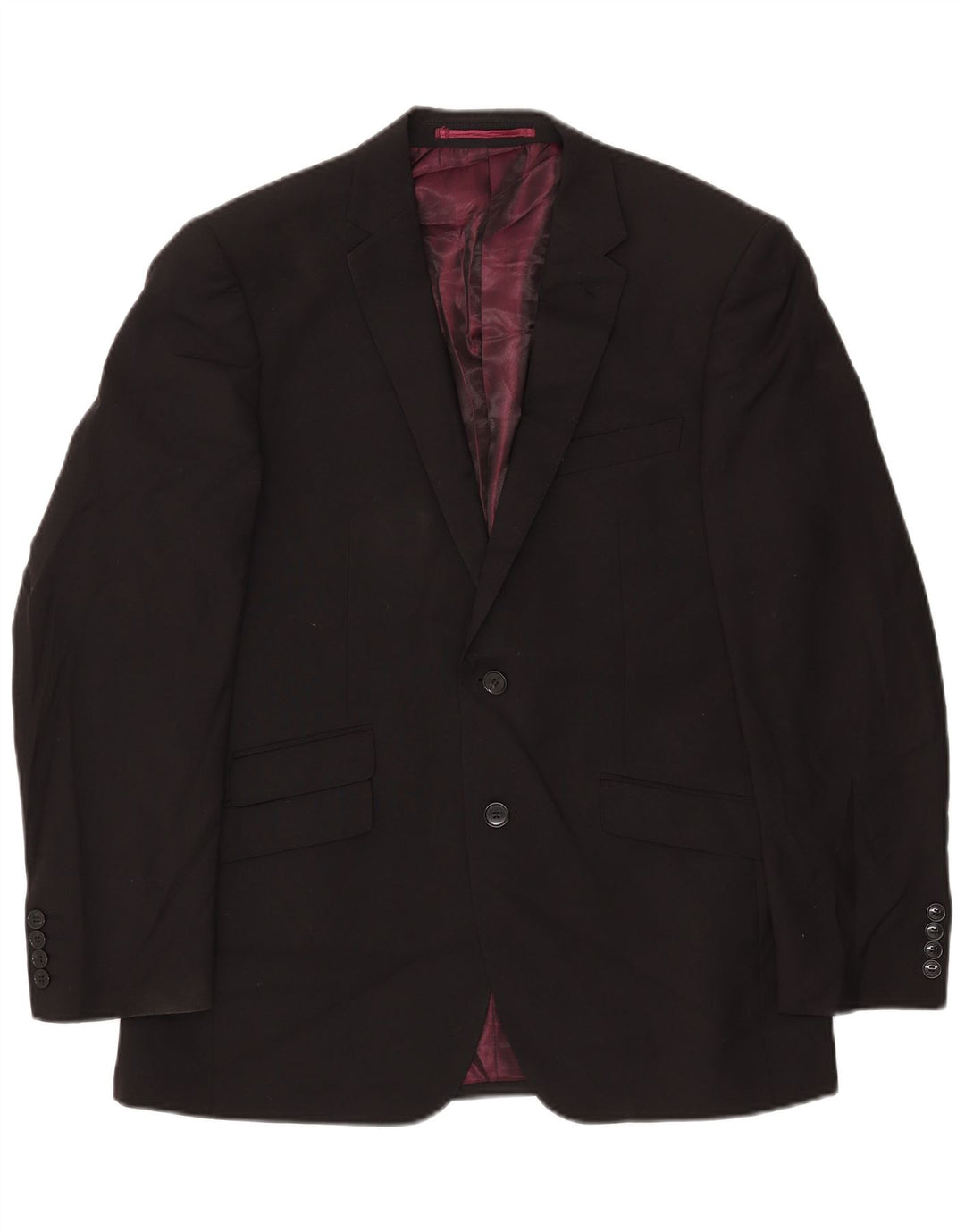 Giacca blazer da uomo Marks & Spencer Autograph a 2 bottoni UK 40 grande nera