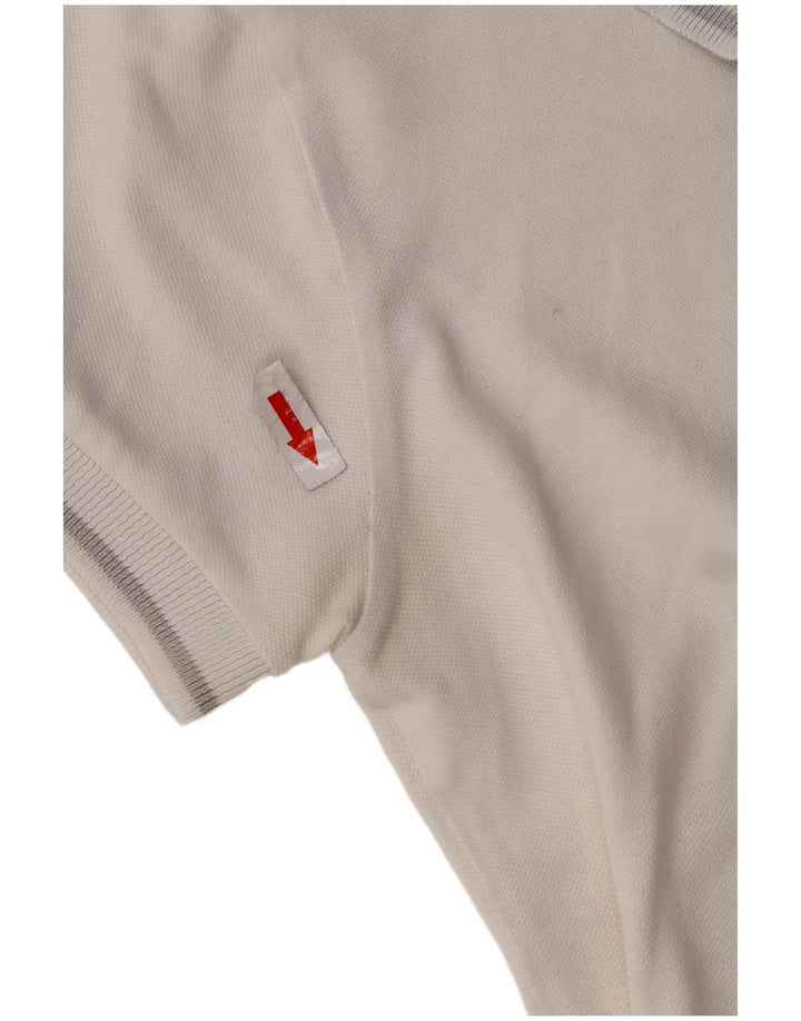 Polo grafica da donna della Nuova Zelanda NORTH SAILS UK 6 XS bianca