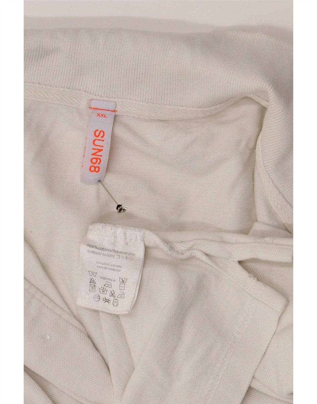 Polo da uomo Sun68 2XL cotone bianco
