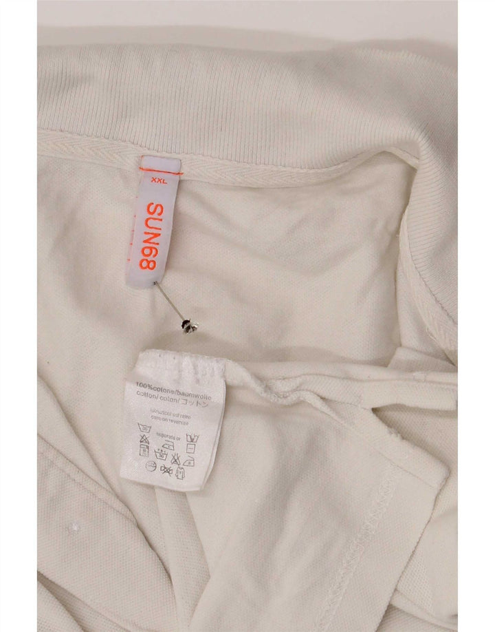 Polo da uomo Sun68 2XL cotone bianco