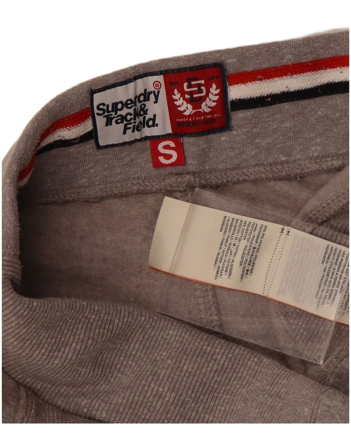 Pantaloni da tuta con grafica da uomo SUPERDRY Pantaloni da jogging piccoli in poliestere grigio