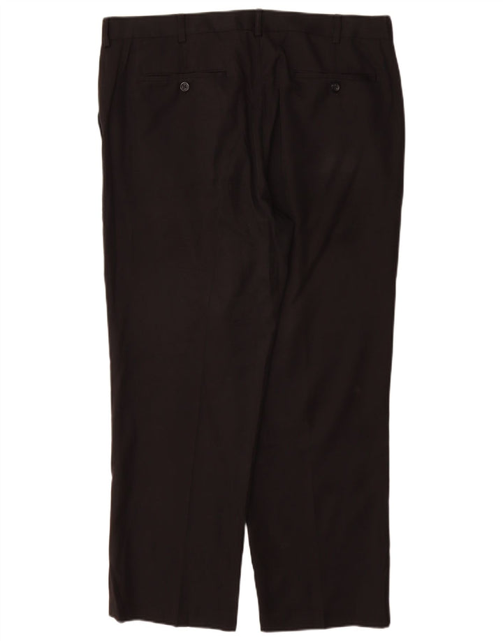 Pantaloni da abito dritti da uomo IZOD W36 L29 poliestere nero