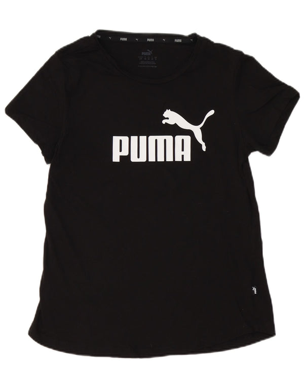 T-shirt grafica da donna PUMA Top UK 14 grande cotone nero