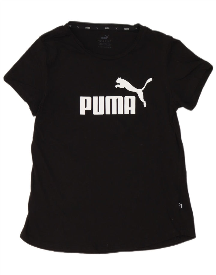 T-shirt grafica da donna PUMA Top UK 14 grande cotone nero