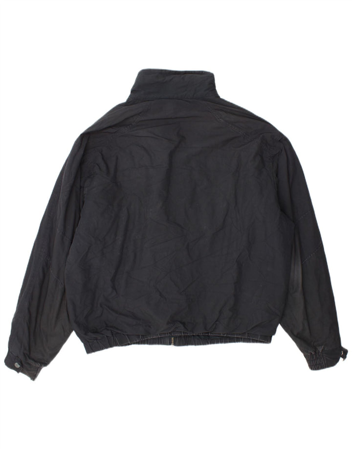 Giubbotto bomber da uomo Zara UK 40 grande poliestere blu navy