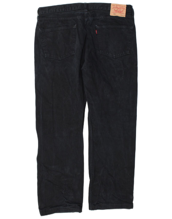 Levi's Uomo 501 Jeans dritti W38 L30 Blu Navy