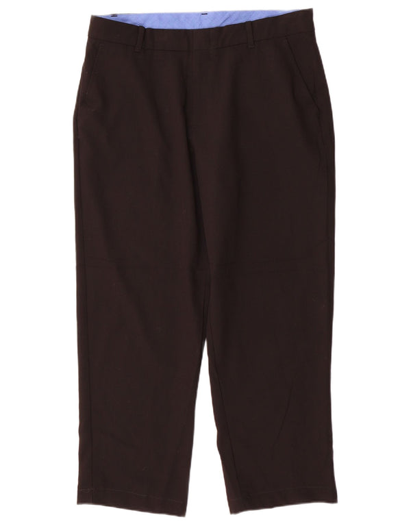 Pantaloni chino larghi Husky da ragazzo Izod 15-16 anni W32 L25 neri