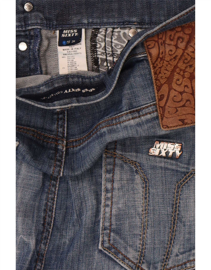 Jeans Harem Capri da donna Miss Sixty W26 L17 cotone blu
