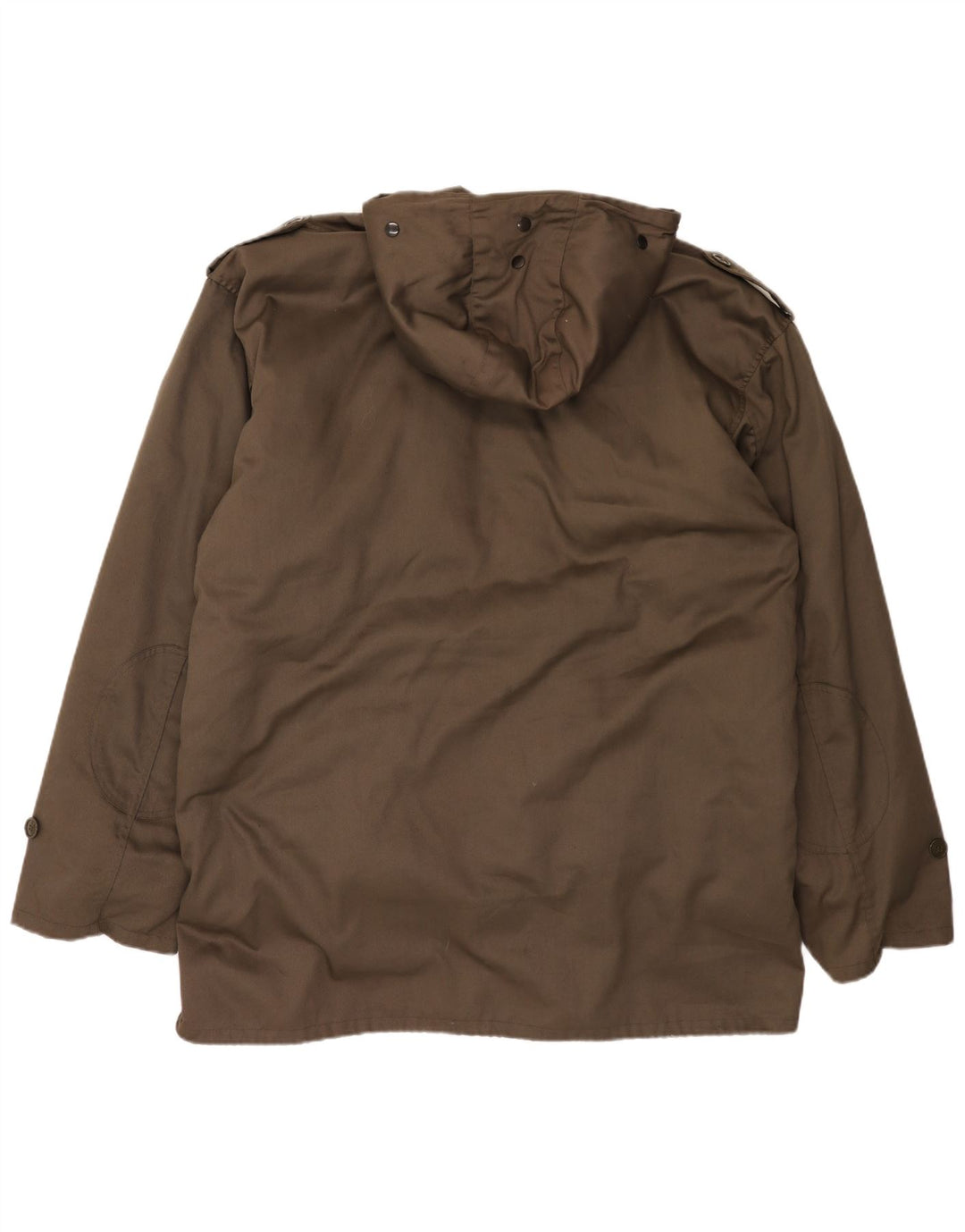 Giacca parka vintage da uomo con cappuccio IT 62 6XL Marrone
