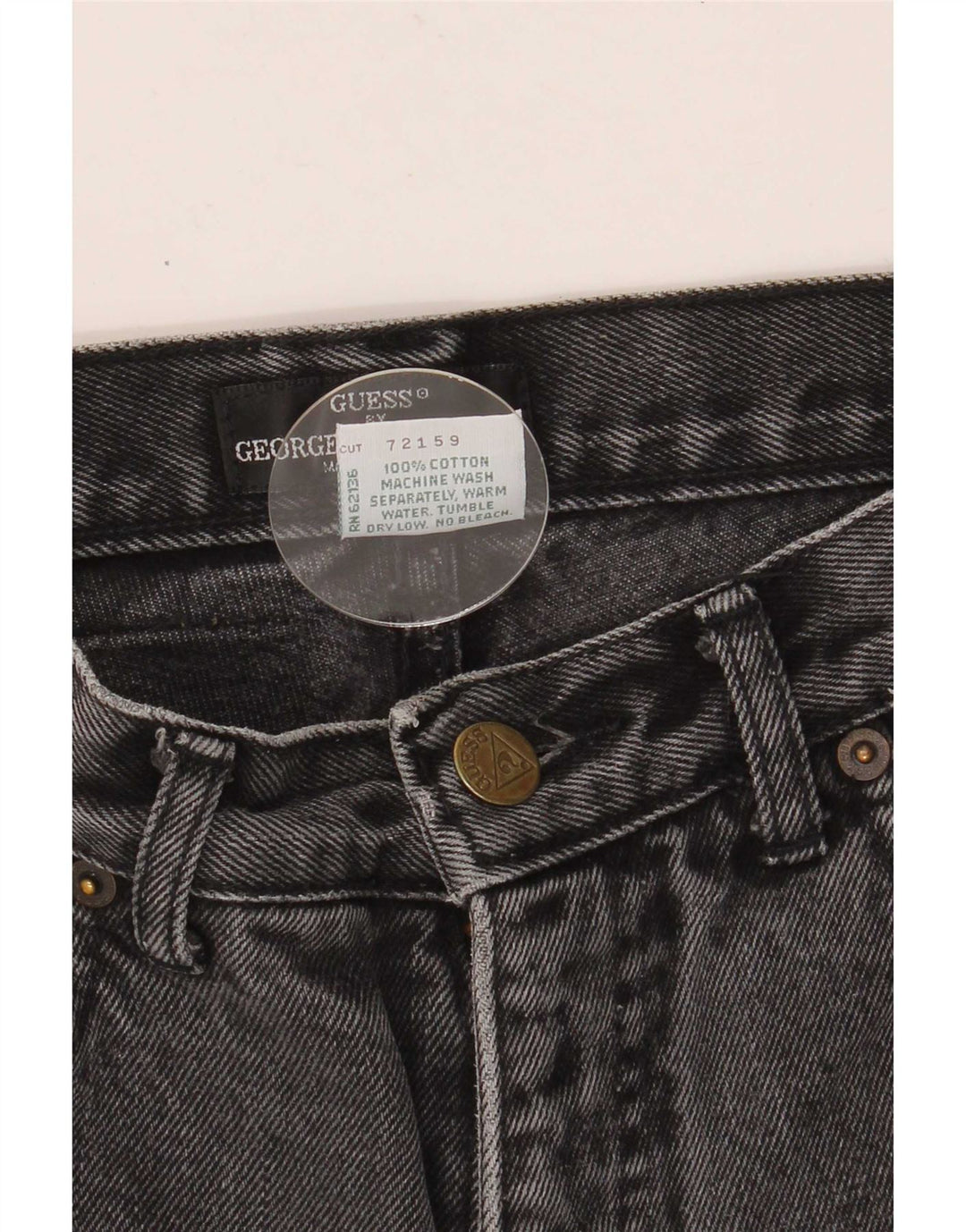 Jeans affusolati da donna Guess W29 L24 cotone nero
