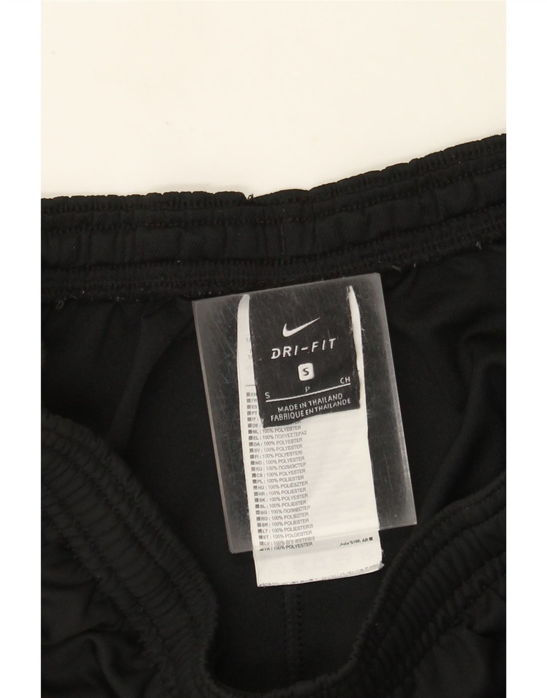 Pantaloni da tuta Nike Dri Fit da uomo piccoli in poliestere nero