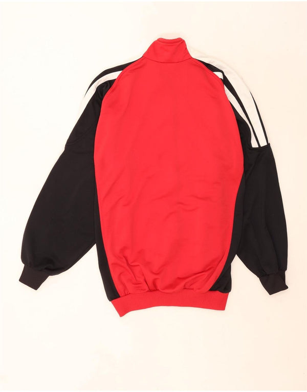 Giacca da tuta da uomo Adidas UK 40/42 Medium Red Colourblock Sports