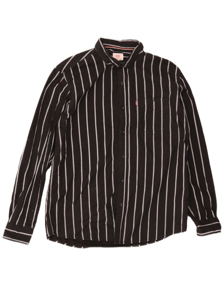 Camicia Levi's da uomo slim fit 2XL a righe nere