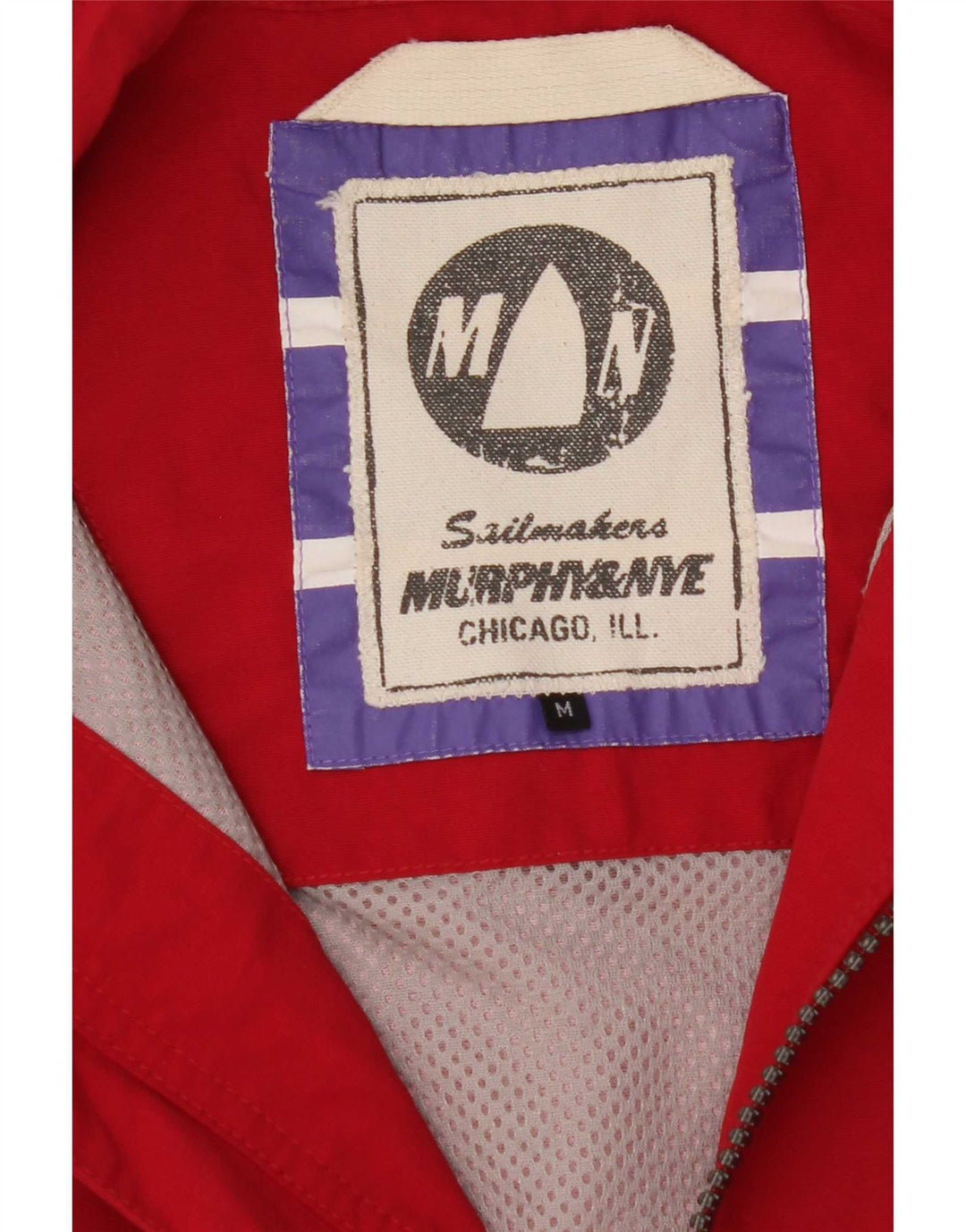 Giacca antipioggia da uomo Murphy & Nye UK 38 poliestere rosso medio