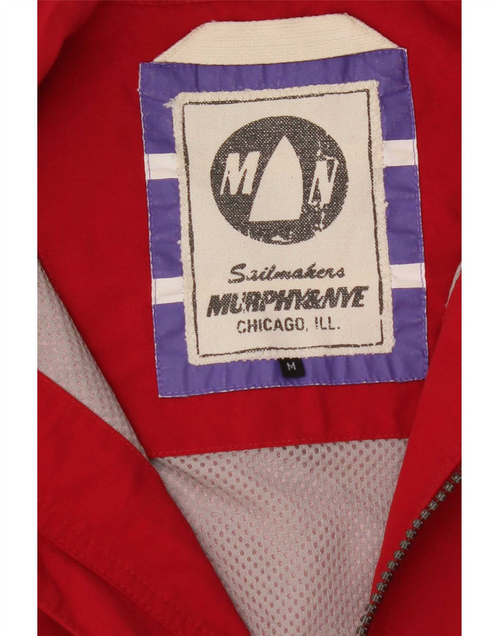 Giacca antipioggia da uomo Murphy & Nye UK 38 poliestere rosso medio