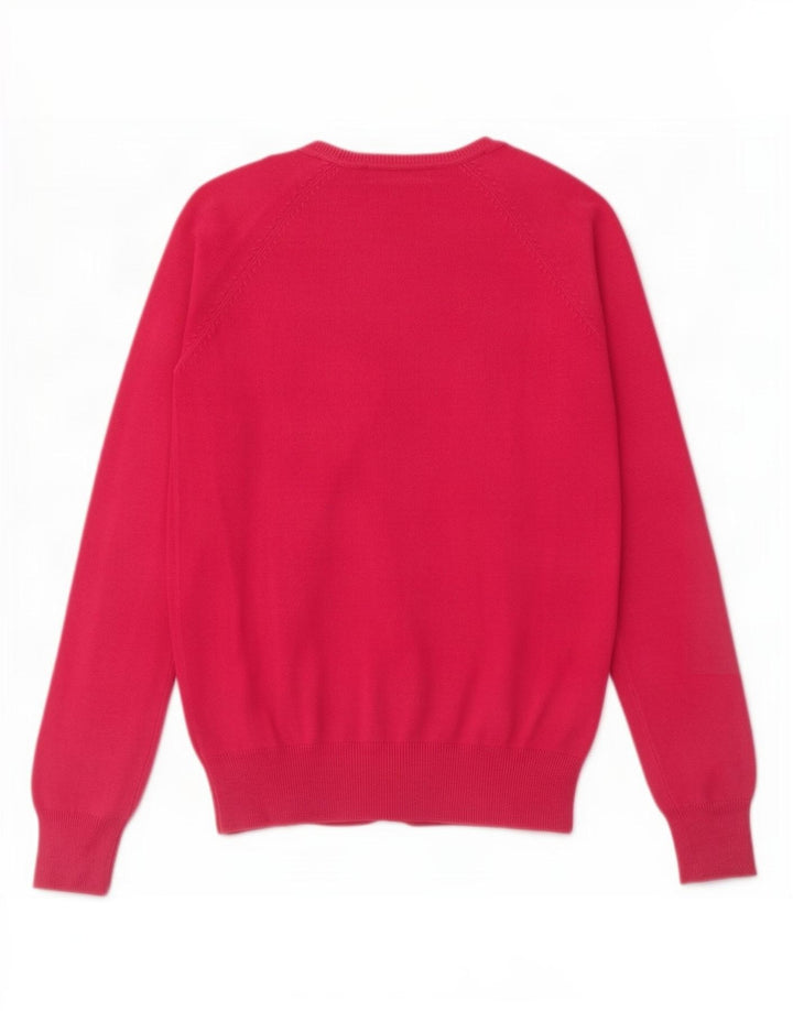 Maglione cardigan da donna Zara UK 12 cotone rosa medio