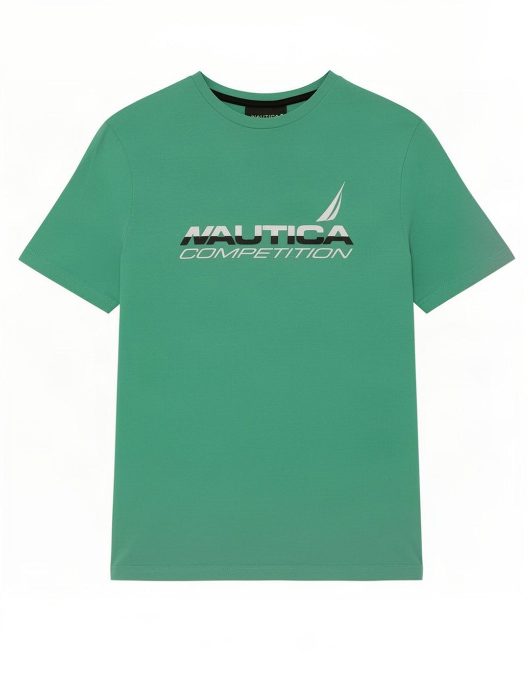 T-shirt grafica da uomo Nautica Top in cotone verde medio