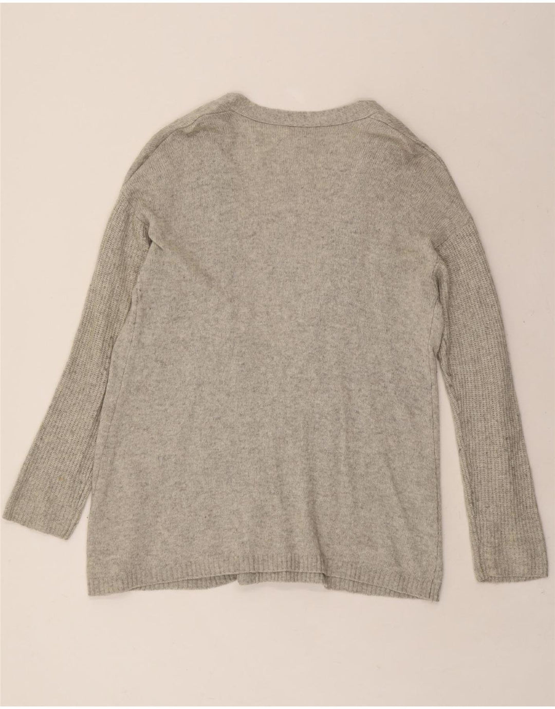 J. CREW Womens Open Cardigan Sweater UK 18 XL Grey Wool Vintage J. Crew and Second-Hand J. Crew from Messina Hembry 