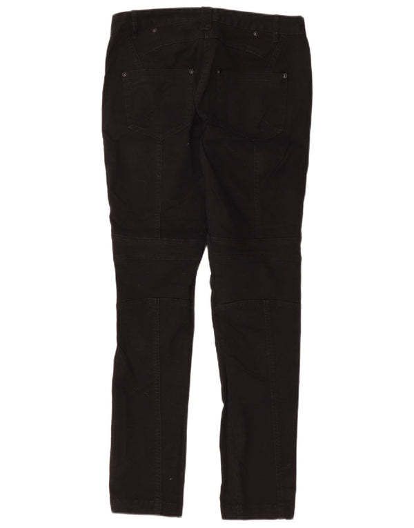 Jeans slim da donna Marks & Spencer UK 10 piccoli W30 L30 cotone nero