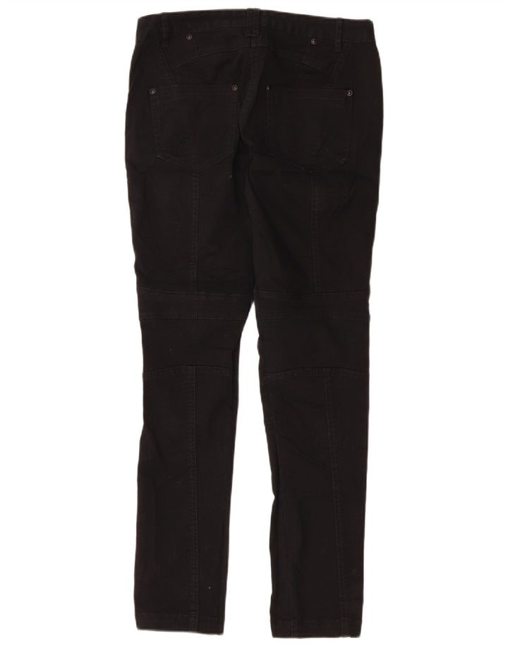 Jeans slim da donna Marks & Spencer UK 10 piccoli W30 L30 cotone nero