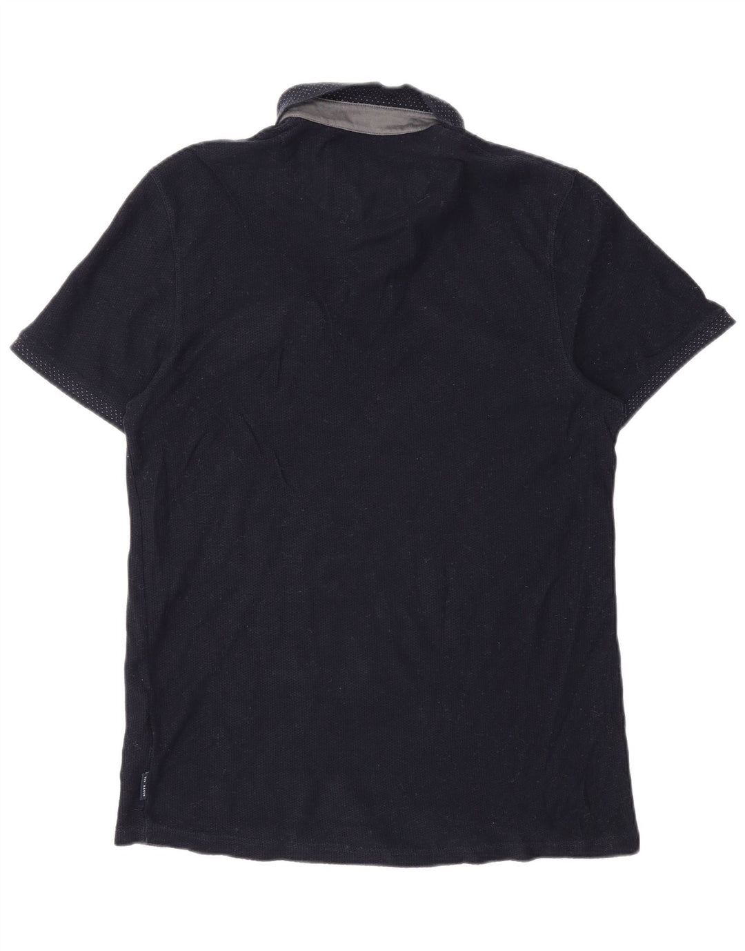 Polo da uomo Ted Baker taglia 4 grande in cotone blu navy