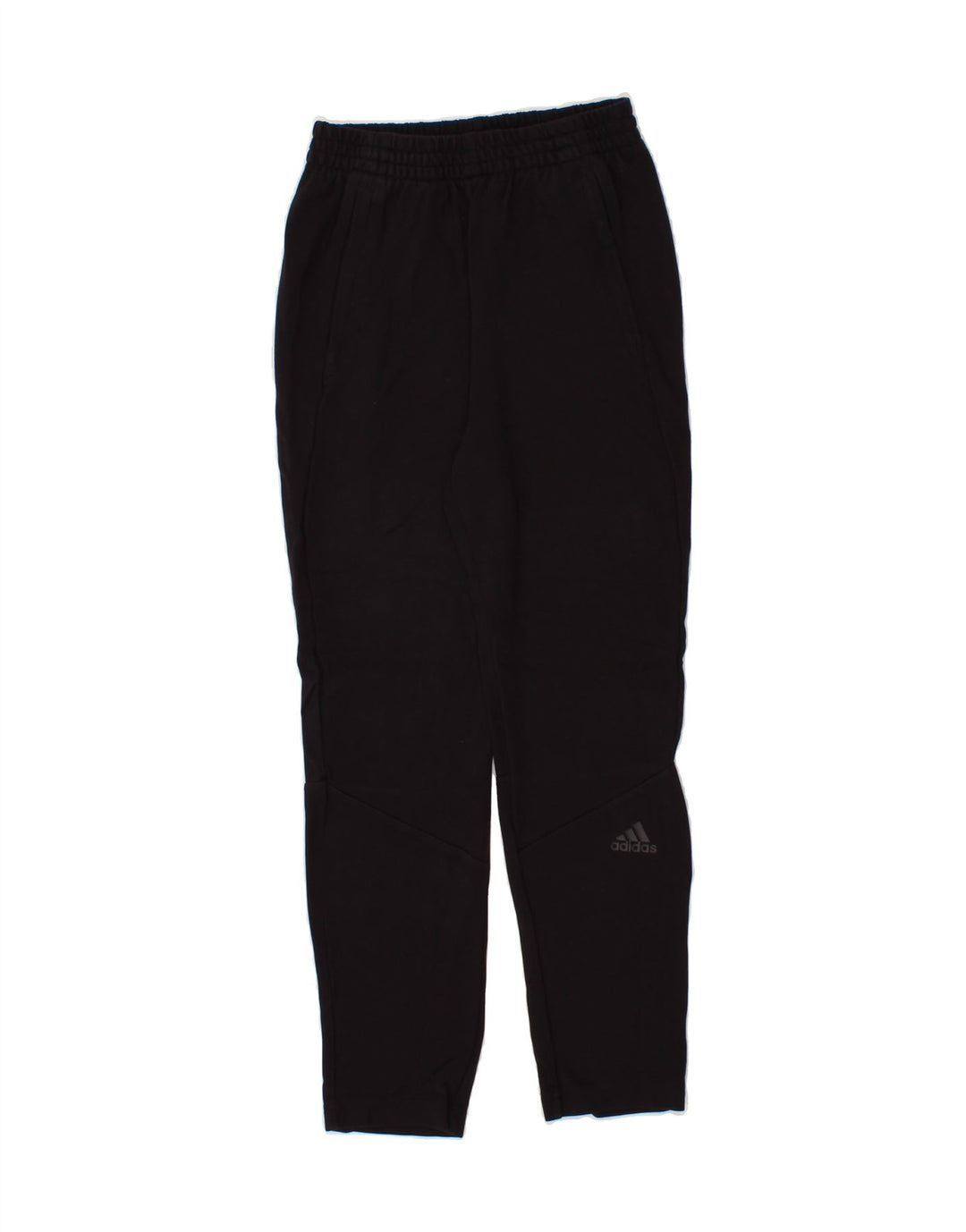 ADIDAS Boys Tracksuit Trousers 11-12 Years Black Rayon Vintage Adidas and Second-Hand Adidas from Messina Hembry 