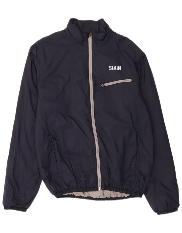 Giubbotto bomber da donna Slam UK 16 Large blu navy in poliammide