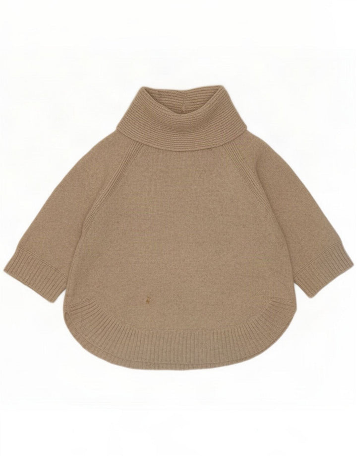 White Stuff Maglione da donna con collo alto e maniche a 3/4 UK 14 Grigio medio