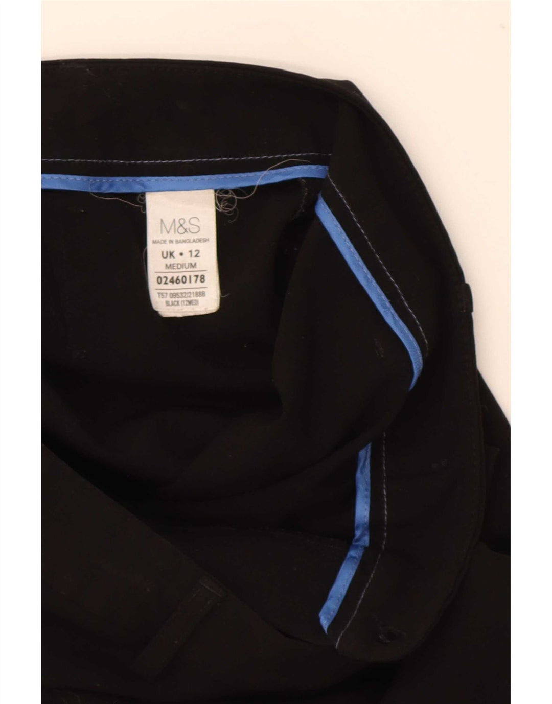 Pantaloni da abito bootcut da donna Marks & Spencer UK 12 Medium W32 L30 Nero