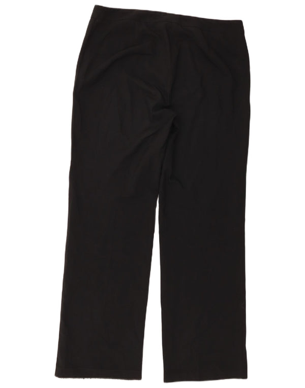Pantaloni casual dritti da donna Marks & Spencer UK 14 Large W34 L31 Neri