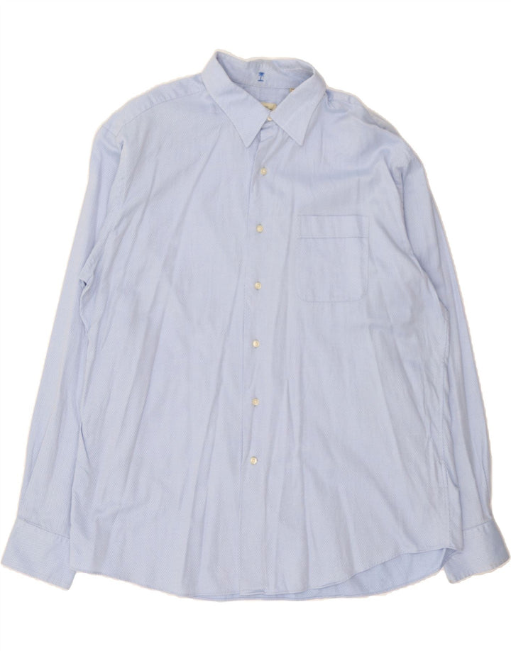 TOMMY HILFIGER Mens Shirt Size 17 XL Blue Spotted Cotton Vintage Tommy Hilfiger and Second-Hand Tommy Hilfiger from Messina Hembry 
