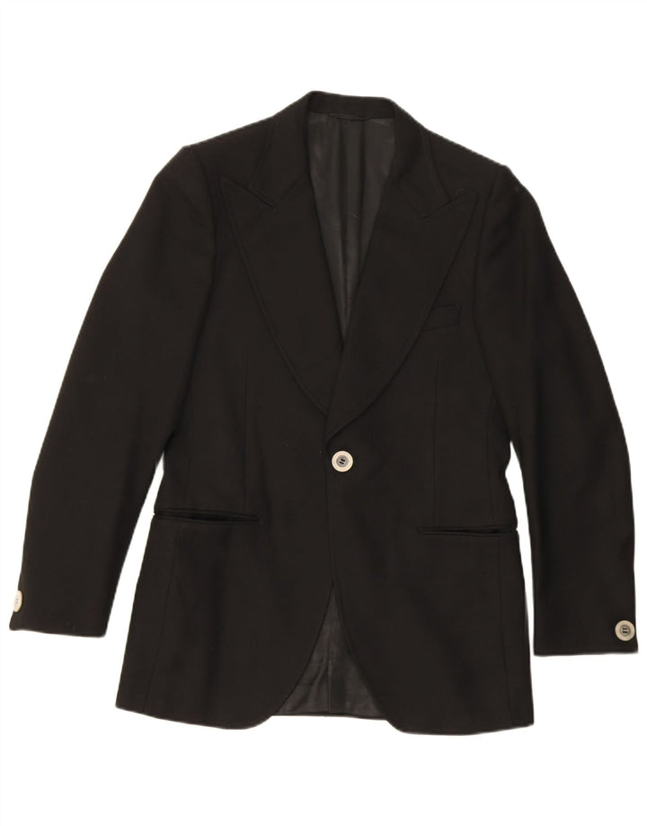 Abito Facis da donna 1 bottone 2 pezzi IT 48 medio W30 L29 Lana nera